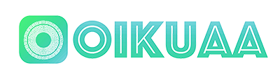 Logotipo oikuaa colorido verde